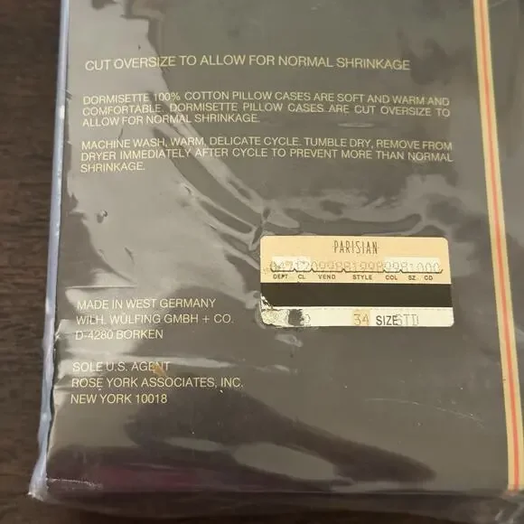 VTG New Dormisette Flannel Full Double Flat Sheets 2 Pillowcases 100% Cotton - Picture 10 of 14